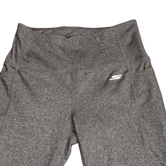 Skechers Pants - Skechers Active Leggings Yoga‎ Side Pockets Skinny Leg Gray Stretch Size Medium